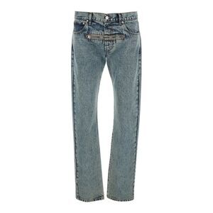 Jordanluca Men Denim Zip